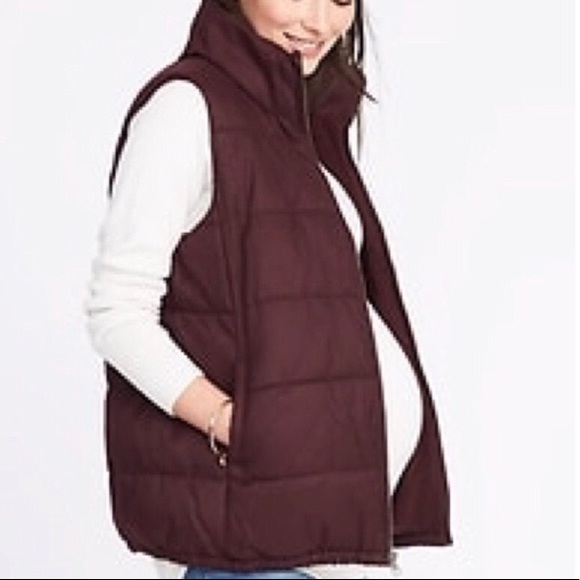 maternity puffer vest